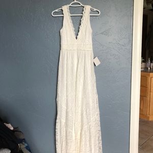 White Full Length Dress
